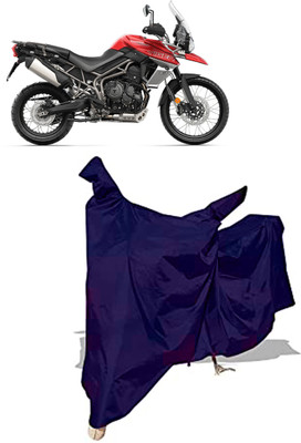 Amexride Two Wheeler Cover for Triumph(Tiger 800 XCA, Blue)