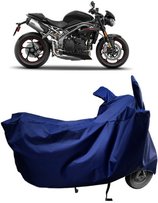 Amexride Two Wheeler Cover for Triumph(Speed Triple BS6, Blue)