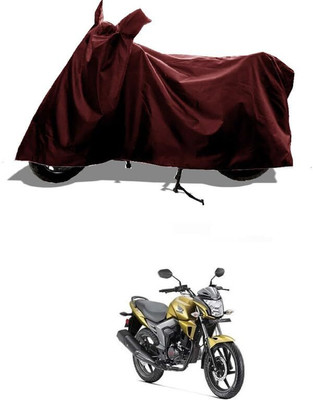 KEDIT Two Wheeler Cover for Honda(CB Trigger, Maroon)