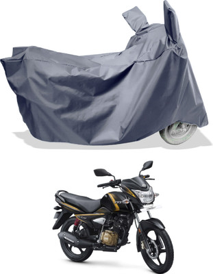 Amexride Two Wheeler Cover for TVS(Victor Premium BS6, Grey)