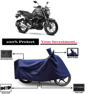Amexride Two Wheeler Cover for Yamaha(FZ-Fi Version 3.0, Blue)