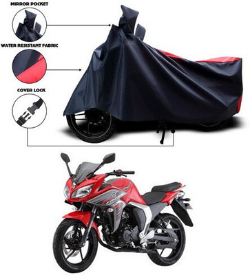 SEBONGO Waterproof Two Wheeler Cover for Yamaha(Red, Black)