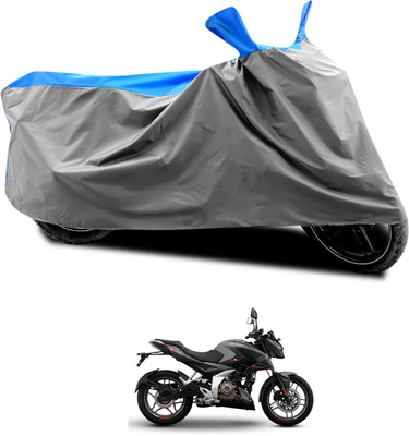 PAGORA Waterproof Two Wheeler Cover for Bajaj(Pulsar 180NS, Grey, Blue)
