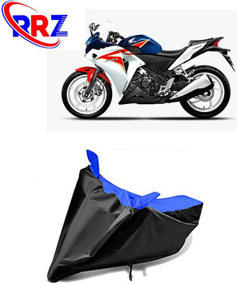 RRZ Waterproof Two Wheeler Cover for Honda(CBR 250R, Black, Blue)