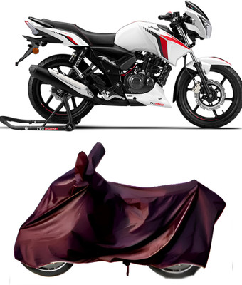 BbcMart Waterproof Two Wheeler Cover for TVS(Apache RTR 160, Maroon)