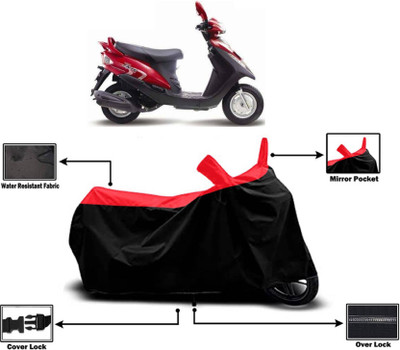 KEDIT Two Wheeler Cover for Mahindra(Flyte, Red)