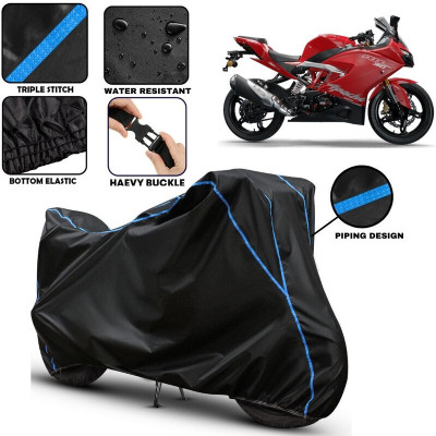 AutoGalaxy Two Wheeler Cover for TVS(Apache RR 310, Black)