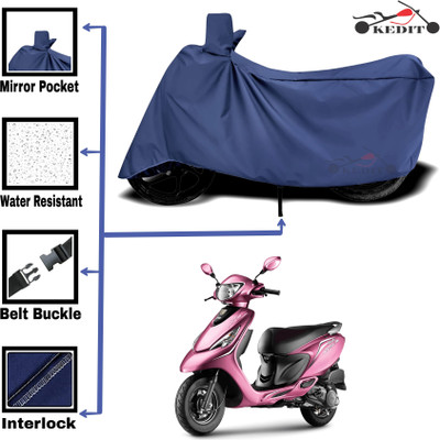 KEDIT Two Wheeler Cover for Universal For Bike(Zest 110 BS6, Blue)
