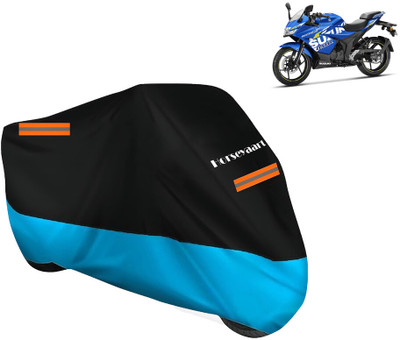 Horseyaart Waterproof Two Wheeler Cover for Suzuki(Gixxer, Blue)