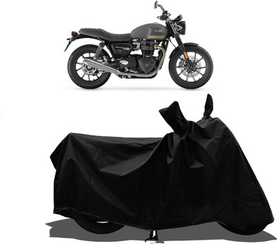 Tricway Waterproof Two Wheeler Cover for Triumph(Speed Twin BS6, Black)