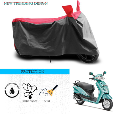 SnehaSales Waterproof Two Wheeler Cover for Hero(Duet, Grey, Red)