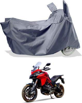 Amexride Two Wheeler Cover for Ducati(Multistrada, Grey)