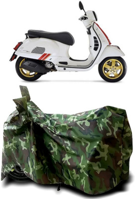 Autofly Waterproof Two Wheeler Cover for Vespa(GTS Super 125, Multicolor)