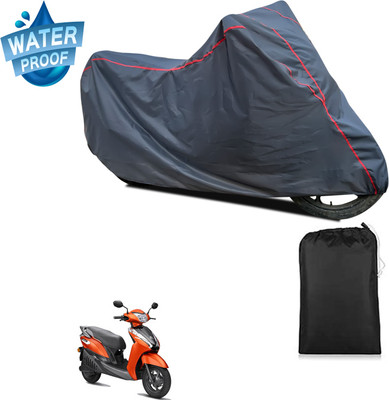 PAGORA Waterproof Two Wheeler Cover for Ampere(Grey)