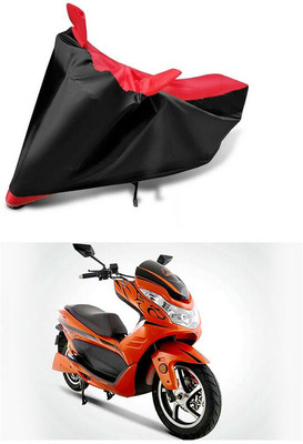 AutoGalaxy Waterproof Two Wheeler Cover for Okinawa(Cruiser, Red, Black)