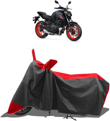 KEDIT Two Wheeler Cover for Yamaha(MT 07 BS6, Red, Black)