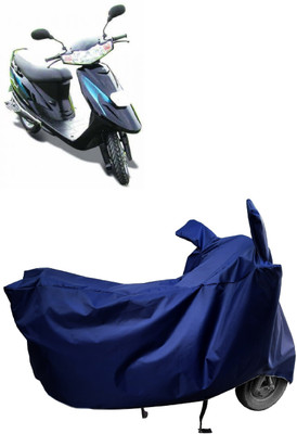 Amexride Two Wheeler Cover for TVS(Teenz, Blue)