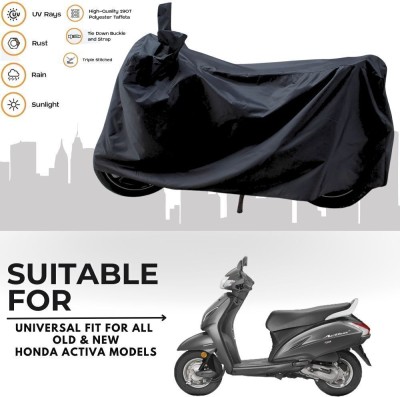 DeepShakshi AUTOMOTIVE Two Wheeler Cover for Honda(Activa 5G, Black, Black)