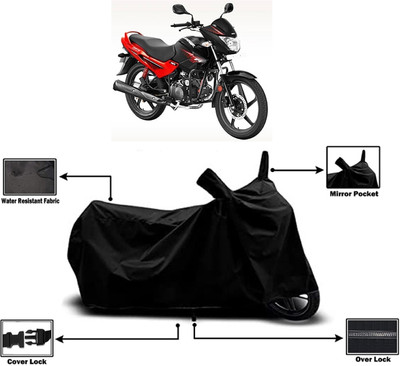 Amexride Two Wheeler Cover for Hero(Glamour Programmed FI BS6, Black)