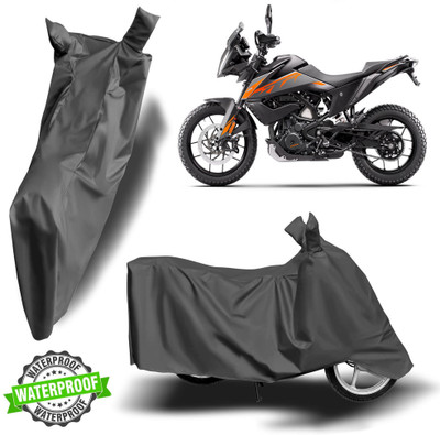 Autoinnovation Waterproof Two Wheeler Cover for KTM(390 Adventure, Grey)