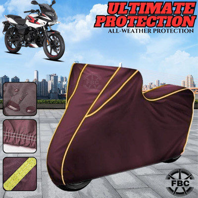 FBC Waterproof Two Wheeler Cover for Bajaj(Pulsar 220, Maroon)