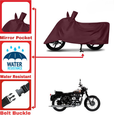 DeepShakshi AUTOMOTIVE Two Wheeler Cover for Royal Enfield(Standard 350, Maroon)