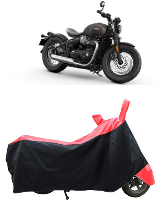 Coxtor Two Wheeler Cover for Triumph(Bonneville Bobber BS6, Red)