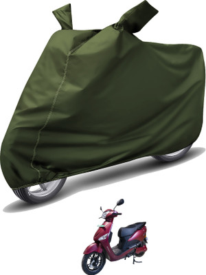 Caronix Waterproof Two Wheeler Cover for Hero(Electric Optima, Green)