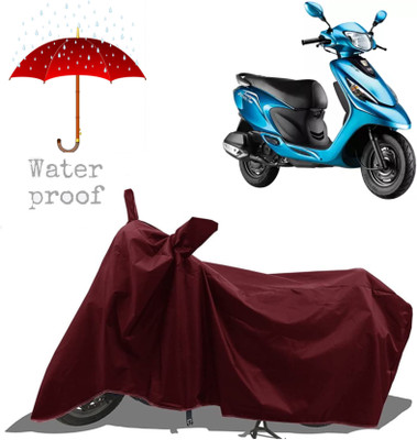 OIYUQA Two Wheeler Cover for TVS(Zest 110 BS6, Maroon)