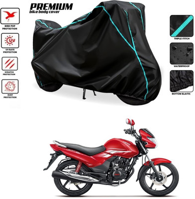 PAGORA Waterproof Two Wheeler Cover for Hero(Achiever, Black)