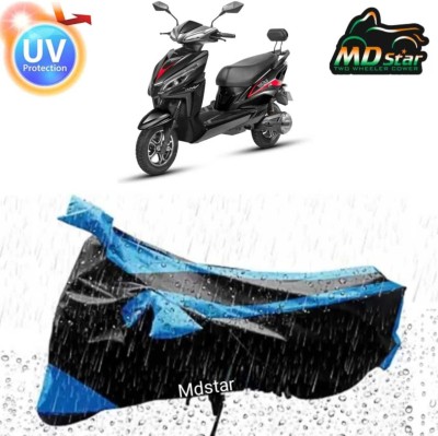 Mdstar Waterproof Two Wheeler Cover for PURE EV(Access SE, Blue, Black)