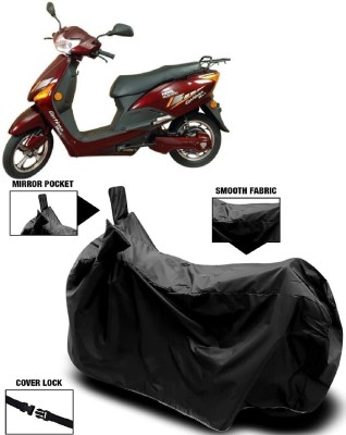 MMSSTAR Waterproof Two Wheeler Cover for Hero(Electric Zippy, Black)