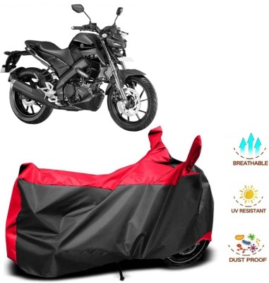 WMIZEXA Waterproof Two Wheeler Cover for Yamaha(MT-15, Red, Black)