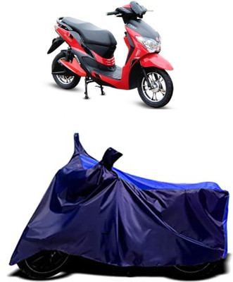 VESMEI Two Wheeler Cover for Hero(Electric Dash BS6, Blue)