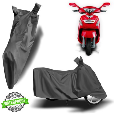 Autoinnovation Waterproof Two Wheeler Cover for Mahindra(Rodeo RZ, Grey)