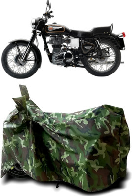 Autofly Waterproof Two Wheeler Cover for Royal Enfield(Bullet 350 Twinspark, Multicolor)