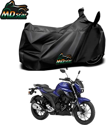 Mdstar Waterproof Two Wheeler Cover for Yamaha(FZ25, Black)