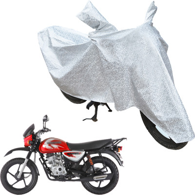 RiderShine Waterproof Two Wheeler Cover for Bajaj(Boxer BM 150, Silver)
