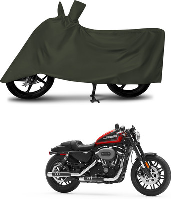 aosis Waterproof Two Wheeler Cover for Harley Davidson(Roadster, Green)