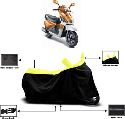 Amexride Two Wheeler Cover for Mahindra(Gusto 125 BS6, Yellow)