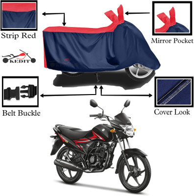 KEDIT Two Wheeler Cover for Universal For Bike(Hayate, Red, Blue)