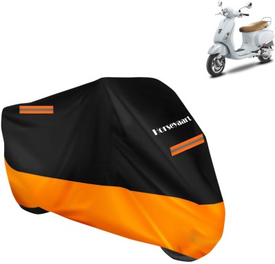 Horseyaart Waterproof Two Wheeler Cover for Vespa(Vespa VXL 125, Orange)