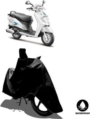 Amexride Waterproof Two Wheeler Cover for Hero(Duet 125 CC BS6, Black)