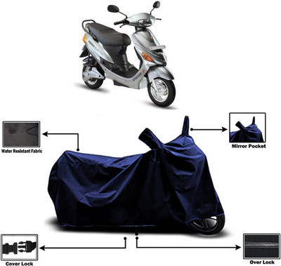 Amexride Two Wheeler Cover for Hero Electric(E Sprint, Blue)