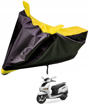 Auto Hub Two Wheeler Cover for TVS(iQube, Yellow)