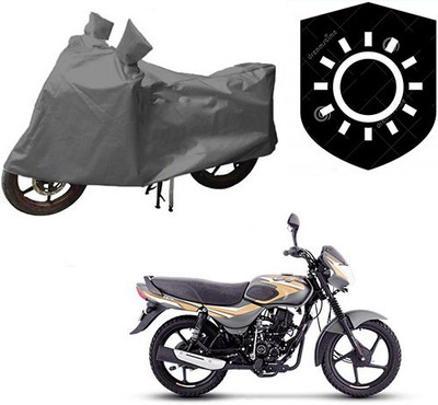 MMSSTAR Waterproof Two Wheeler Cover for Bajaj(CT100, Grey)