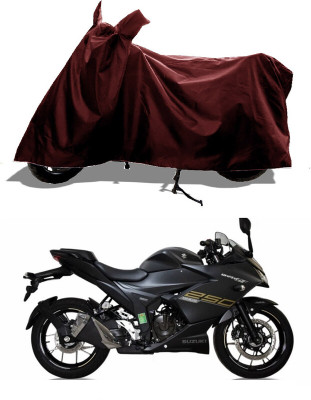GROFATIK Two Wheeler Cover for Suzuki(Gixxer SF 250, Maroon)