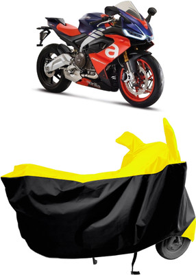 Amexride Two Wheeler Cover for Aprilia(RS 660 BS6, Yellow, Black)
