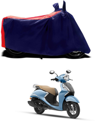 CODOKI Waterproof Two Wheeler Cover for Yamaha(Fascino 125 BS6, Red)