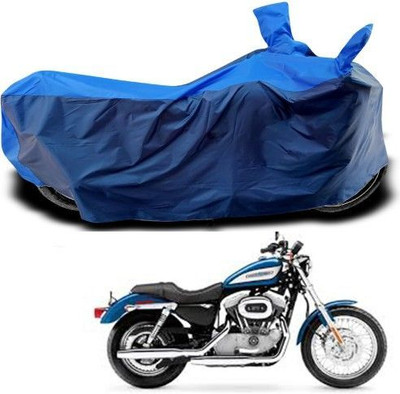 DeepShakshi AUTOMOTIVE Waterproof Two Wheeler Cover for Harley Davidson(XL 883, Blue)